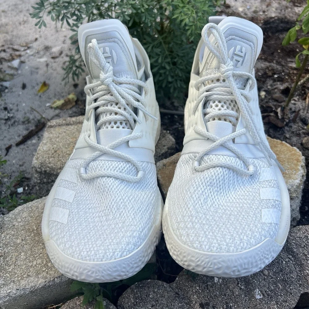 ADIDAS James Harden Vol 2 White Basketball Shoes AP9871 Men's Size 11.5
